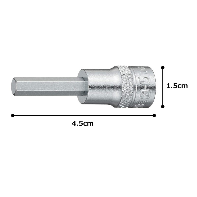 TONE Hexagon Socket 2H-05 Insertion Angle 0.25 inch (6.35 mm)