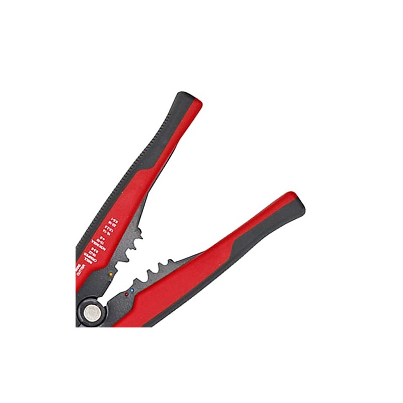 Pinzas Pelacables Automático Engarzadora Cortador de Cables Ajustable 8 Pulgadas