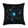 Atom Symbol Throw Pillow