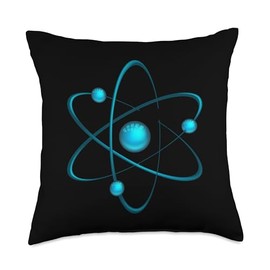 Atom Symbol Throw Pillow