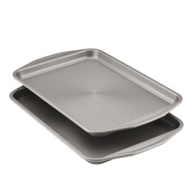 Circulon Total Bakeware Set Nonstick Cookie Baking Sheets, 2 Piece, Gray