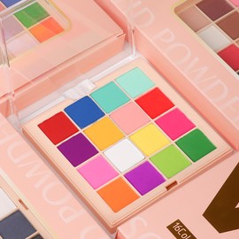 EnMart Nail Pigment Palette, Chrome Nail Powder Nail Art Glitter Decoration Metallic Mirror Effect Holographic Aurora Pigment Powder, Ombre Nail Powder for Nail Art Resin Craft(03)