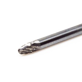 Benchmark Abrasives 1/8 Inch Cylinder Shape Double Cut Tungsten Carbide Die Grinder Bits Metal Deburring Tool Rotary Burr, 1/8 Inch Shaft, Engraving Tool for Woodworking Shaping Carving (SA- 51)