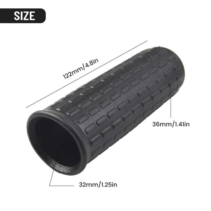 Cloudpower 2 Pack Rubber Wheelbarrow Handles, Easy Installation, Non-Slip Handles,