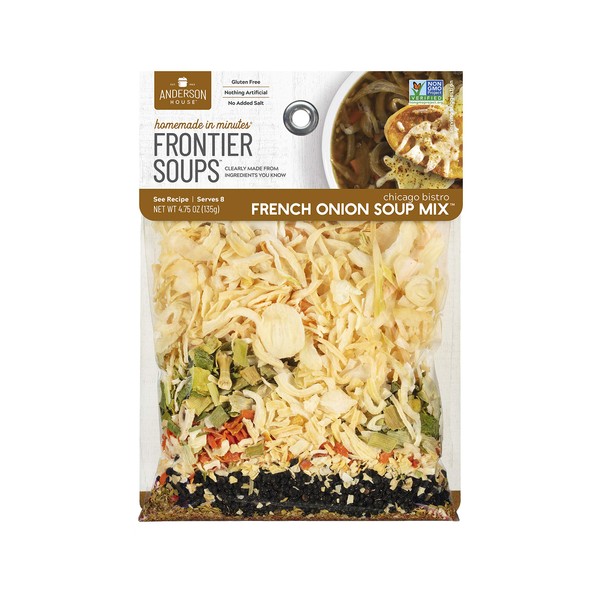 Frontier Soups Homemade In Minutes Soup Mix, Chicago Bistro French Onion, 4.75 Ounce