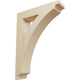 Ekena Millwork BKTW01X06X09THRW Small Thorton Wood Wood Brackets, 1 3/4"W x 6 1/2"D x 9"H , Rubberwood