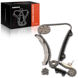 A-Premium 10PCS Engine Timing Chain Kit W/Sprocket & Tensioner & Guide Compatible with Ford & Mercury - Fusion 2007-2009, Milan 2007-2009 - L4 2.3L - Replace# L32114614, 1F2011316