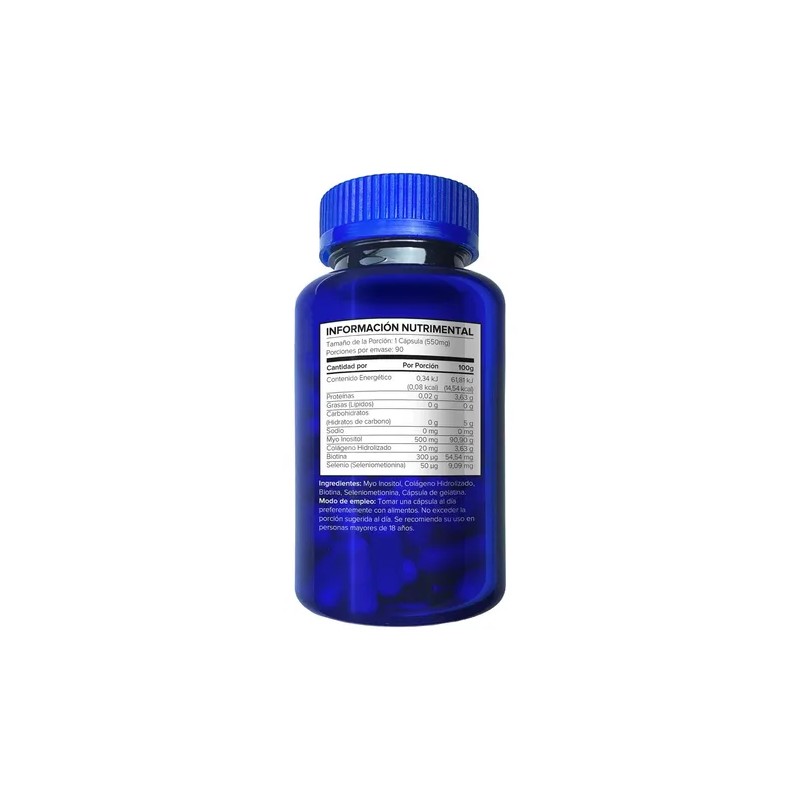 5h8 Myo Inositol, Con Colágeno, Biotina Y Selenio 90 -cáps