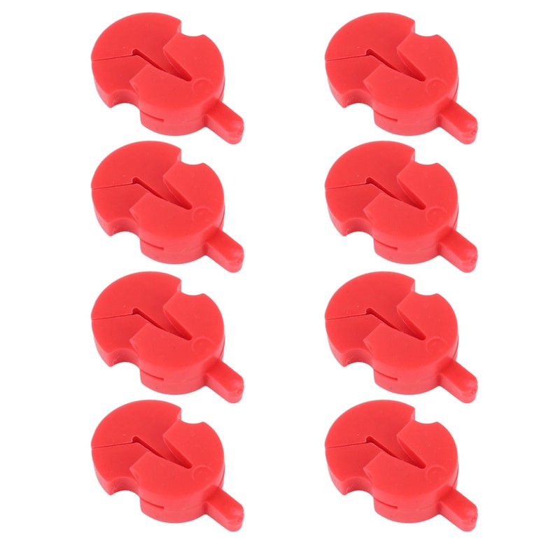 8Pcs Violin Mute Adjustable Rubber Silencer Single Hole Practice Parts