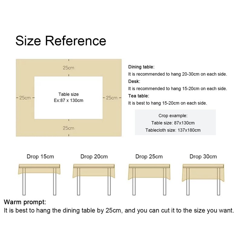 137 * 180cm Green Plaid Table Covers Checkered PVC Tablecloth