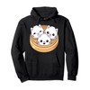 Cute Dumpling Cat Kawaii Dim Sum Cats Pullover Hoodie