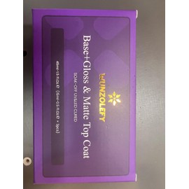 Wunzolefy Gel Top Coat Base Coat for Gel Nail Polish 3 Pcs 15 ml No Wipe Matte & Shiny Top Coat