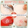 Outus 4 Pcs Merry Christmas Words Clear Stamps Blessing Sentiment