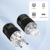 Brollitest High-End HiFi Schuko Plug, Schuko Plug, Rhodium-Plated Contacts, Power