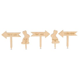 Easter Egg Hunt Sign Kit, 6-Inch, 1/8 Inch Thick, Easter Crafts for Outdoor Decorations/Basket Stuffers, by Woodpeckers