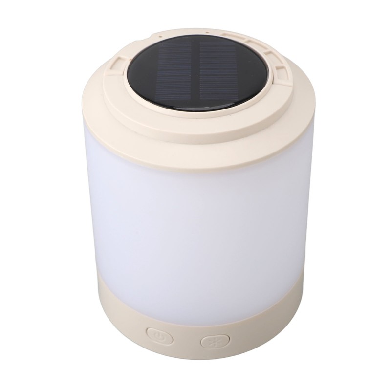 Solar Camping Lantern PP ABS Warm Light RGB Portable Hanging