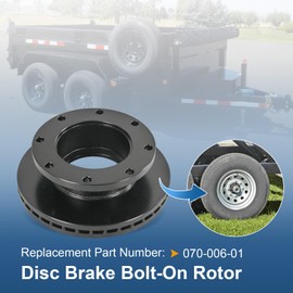 Disc Brake Bolt-On Rotor Replacement for Dexter 10K-12K Axles with Hydraulic Disc Brakes 070-006-01