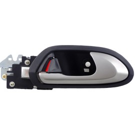 Dorman 81416 Rear Passenger Side Interior Door Handle Compatible with Select Honda Models, Smooth Silver Lever; Black Housing