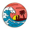 Pinsanity Sunset Beach Wave - Pin de solapa esmaltado, 1.125