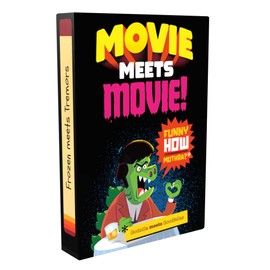Dr. Moku Movie Meets - Trivia Game for 13+, 2-24 Players - Fun Icebreakers for Parties & Office Events - Easy Setup, Many Ways to Play - Gifts for Movie Buffs - 100 Cards