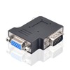 Duttek Left Angle VGA Male to Female Adapter,90 Degree VGA