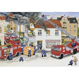 Ravensburger Jigsaw Puzzle 24 Piece Fire Brigade Dispatch (2 Types) Ages 4 and Up 08851 5