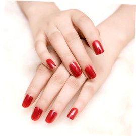 FOMIYES 3sets Full Cover Fake Nails Short Artificial Nail Tips for Diy Sturdy Odorless 120pcs*3