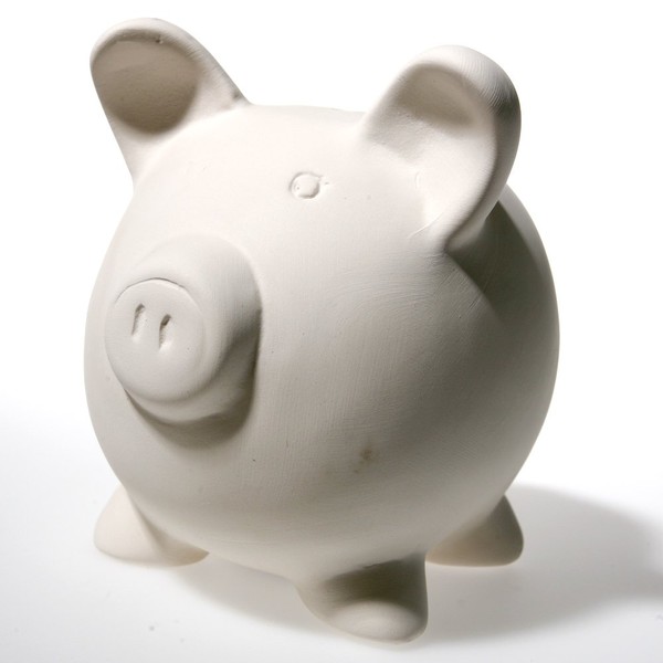 DIY Unglazed Ceramic Piggy Banks - Makes 12 - Crafts for Kids and Fun Home Activities