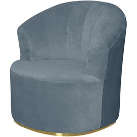VIENLOVE Velvet Single Sofa Cover Swivel Barrel Chair Cover Modern Accent Chair Slipcovers Barrel Armchairs Sofa Cover Protector for Home Decor Living Room