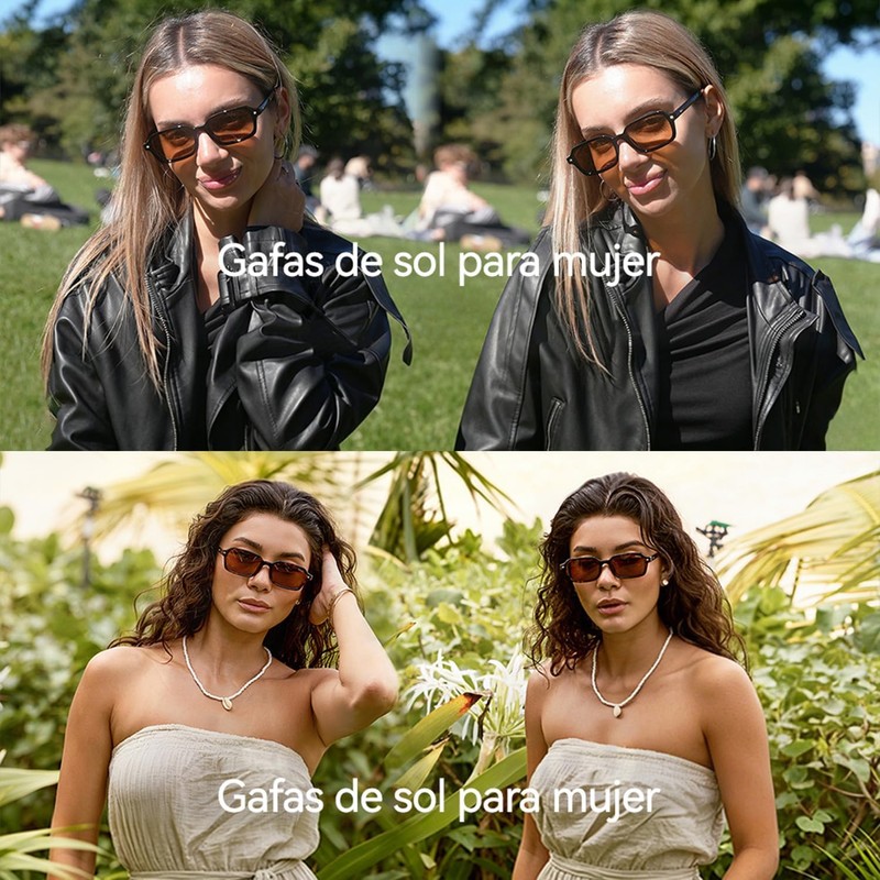 Gafas De Sol Rectangulares Con Estilo,Gafas De Sol Unisex De