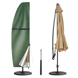 MI CASA Parasol Protective Cover, Parasol Cover Protective Cover for Parasol 2 to 3 m, Cantilever Parasol Protective Cover, Garden Umbrella Cover, Waterproof and UV-Anti (205 x 25 x 57/48 cm)