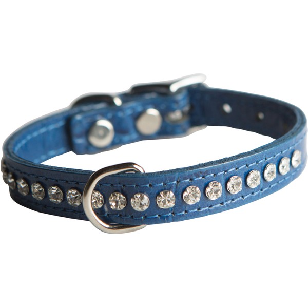 OmniPet Signature Leather Crystal and Leather Dog Collar