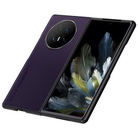 HONLEN Hülle für Honor Magic V5 (7.95" Inches) Business Telefonhülle aus Leder mit Rückseite, Dunkelviolett