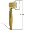 Nostalgia Retro Hand Shower Head - Brass with Gold Surface