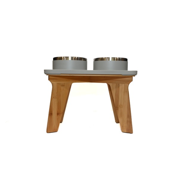 Trot Pets Elevated Dog Bowls | Stainless Steel Raised Bowl