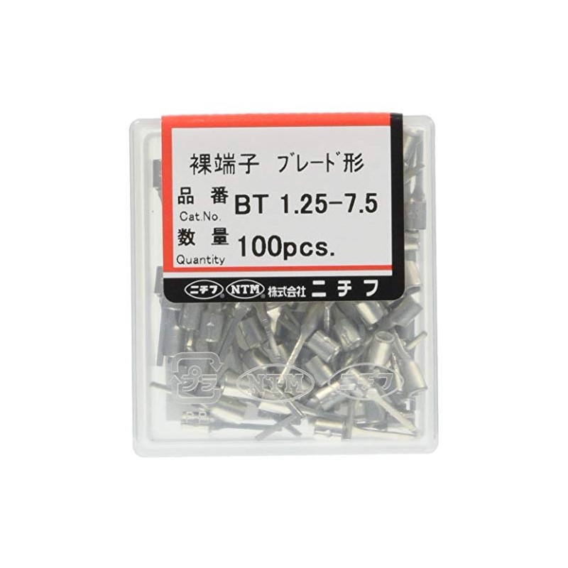 Nichifu Terminal Industry Bare Blade Terminal for Copper Wire (BT
