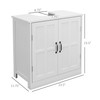 kleankin kleankin Pedestal Sink Storage Cabinet, Under Sink Cabinet, Bathroom