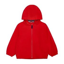 Carter's Girls' 2T-6X Water-Resistant Hooded Lightweight Windbreaker Jacket, RED