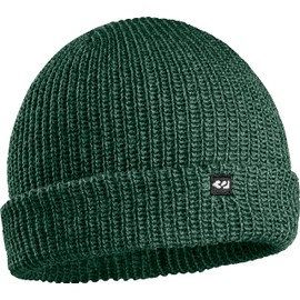 ThirtyTwo Mens Basixx Cold Weather Beanie - Black/Green | One Size