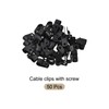 Rebower R Type Cable Clamp Wire Management Clips (With Screws)