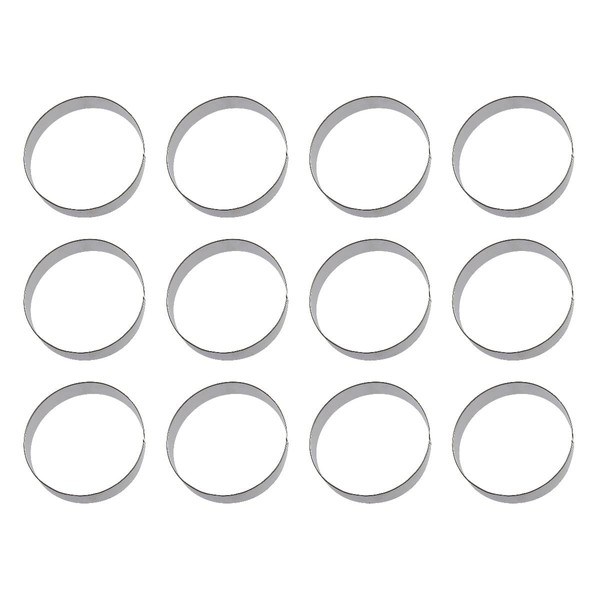 1 Dozen/12 Count Biscuit Circle 5 Inch Cookie Cutters from