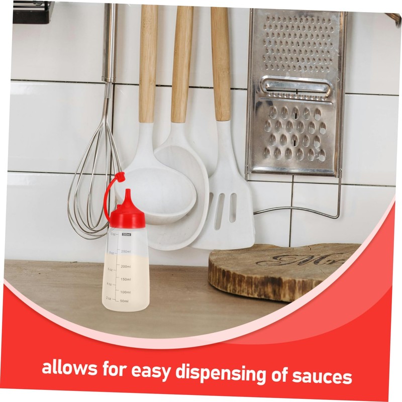 ULTECHNOVO Squeeze Condiment Bottles Chef Squeeze Bottle with Cap for