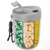 PULIV Large Supplement Organizer Bottle, Holds Plenty of 6 Various