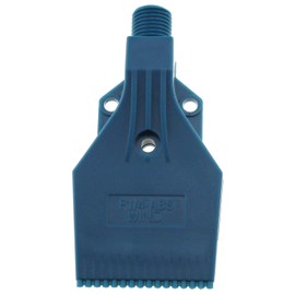 E-Outstanding Wind Jet Nozzle Blue 1/4'' BSPT Male 3Holes ABS Air Blower