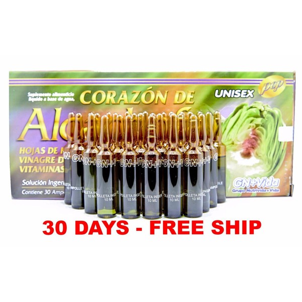 30 AMPOLLETAS de Alcachofa GN+Vida Artichoke Liquid Supplement 30 DAY FREE SHIP