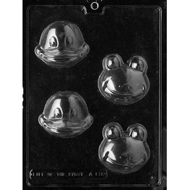 Molds and Things Frog/duck Faces Chocolate Candy Mold