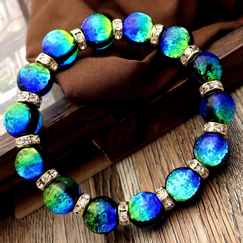 Sparkling Firefly Glass Bracelet, Keramarin, Sparkle, Men's, Women's, Okinawa, Souvenir,