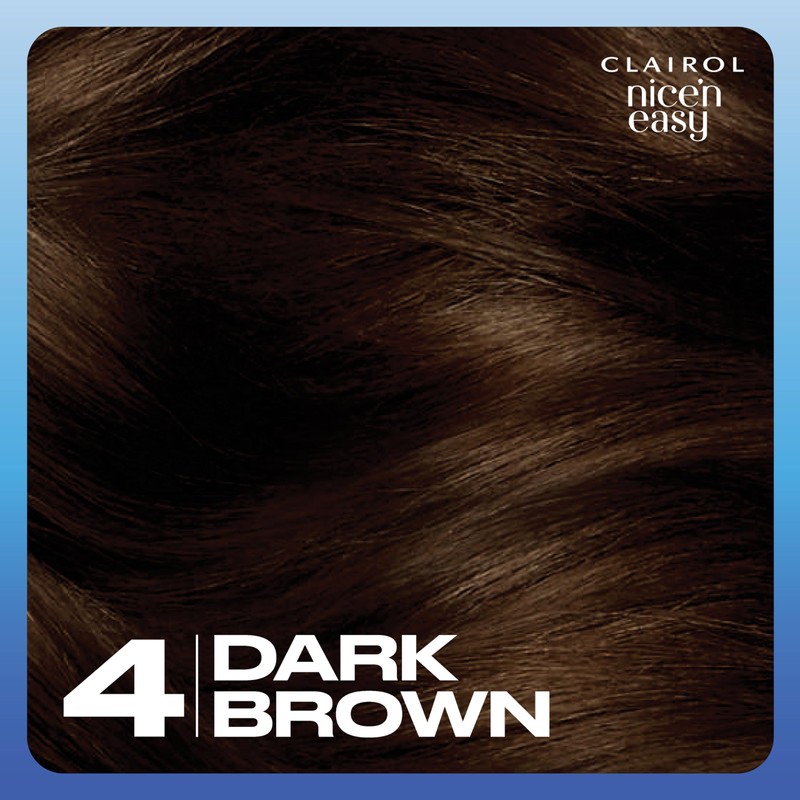CLAIROL NICE'N EASY CRÈME PERMANENT HAIR DYE - 4 DARK