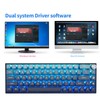 MOLGRIA SKYLOONG GK68 Blue Backlit Gaming Keyboard with Side Transparent