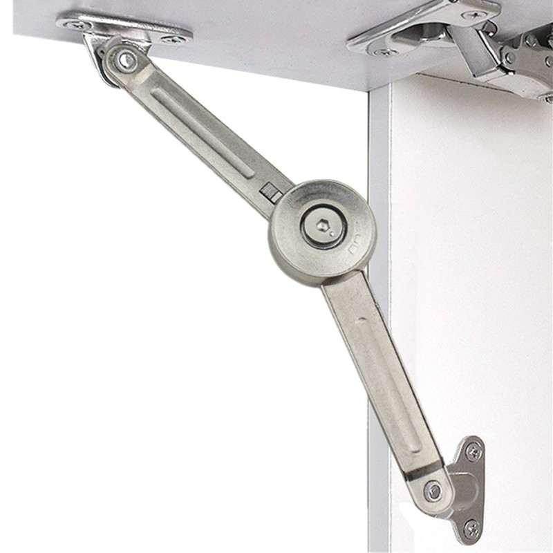 QBOSO Lid Support Hinge in Satin Nickel Folding Lid Stay